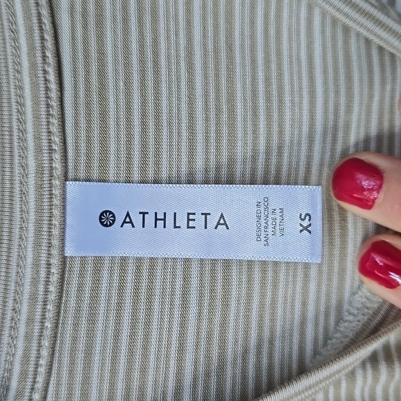 Athleta Cloudlight Striped Muscle Tank Top Size XS 657799 - Picture 7 of 8